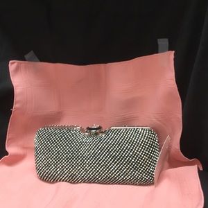 Elegant Black rhinestone evening purse